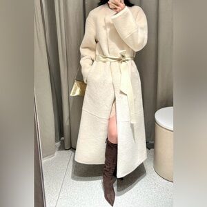ZARA FAUX FUR COAT ZW COLLECTION LIMITED EDITION